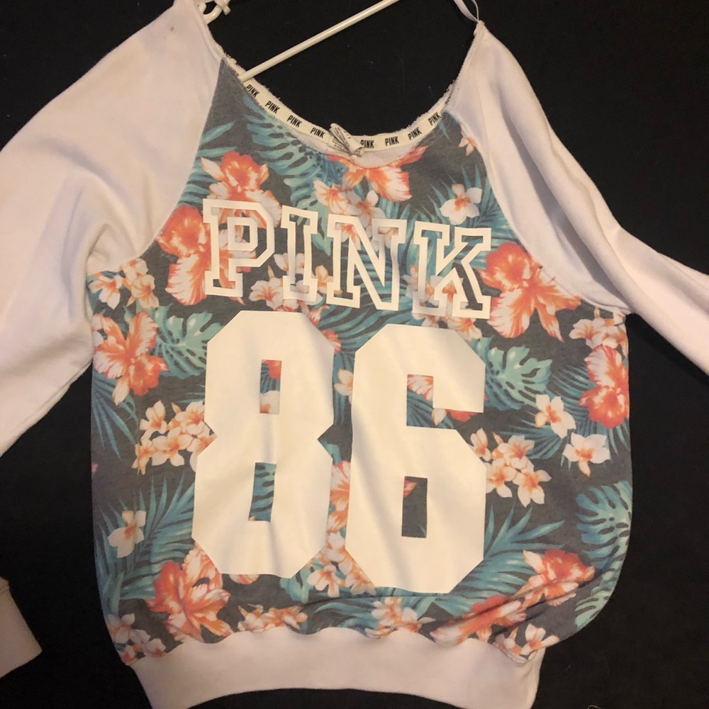 Pink Victoria secret off the shoulder